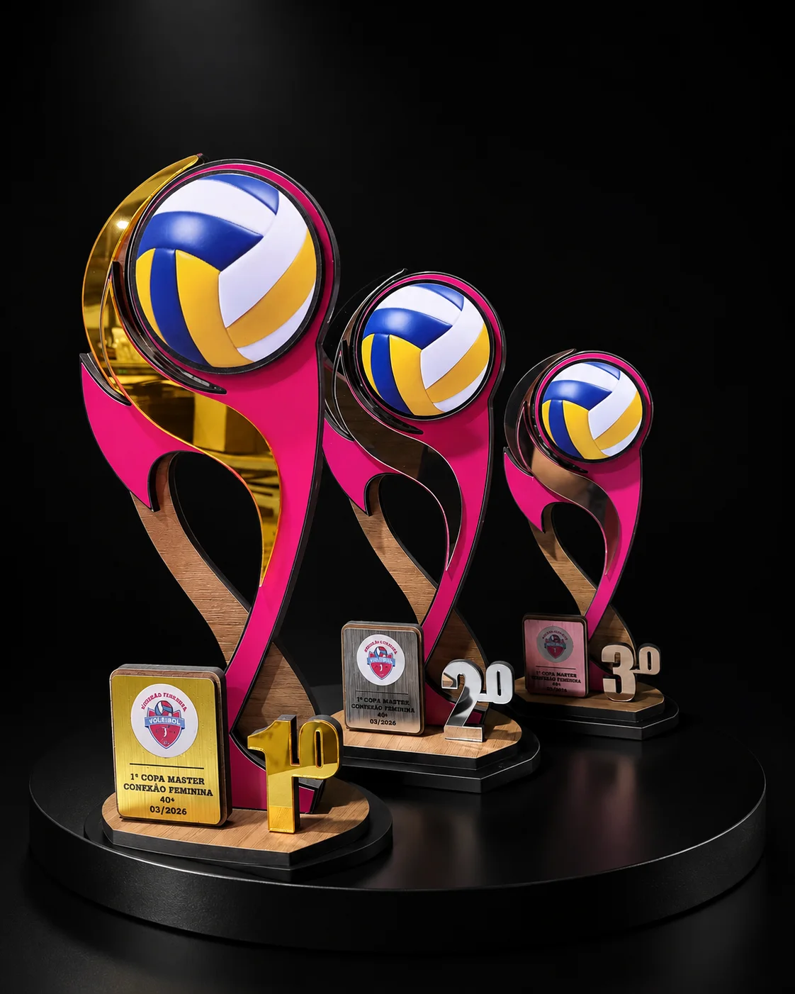 Troféus personalizados para esportes de areia
